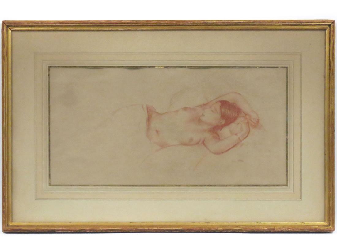 LEON KROLL (AMERICAN 1884-1974), SANGUINE CHALK, STUDY (1 of 3)