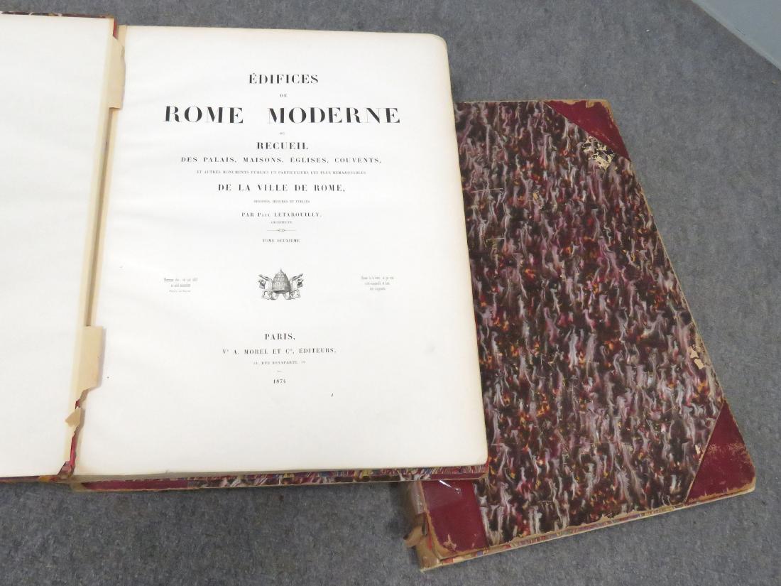 LOT (2) ELEPHANT FOLIO VOLUMES-EDIFICES DE ROME (1 of 4)