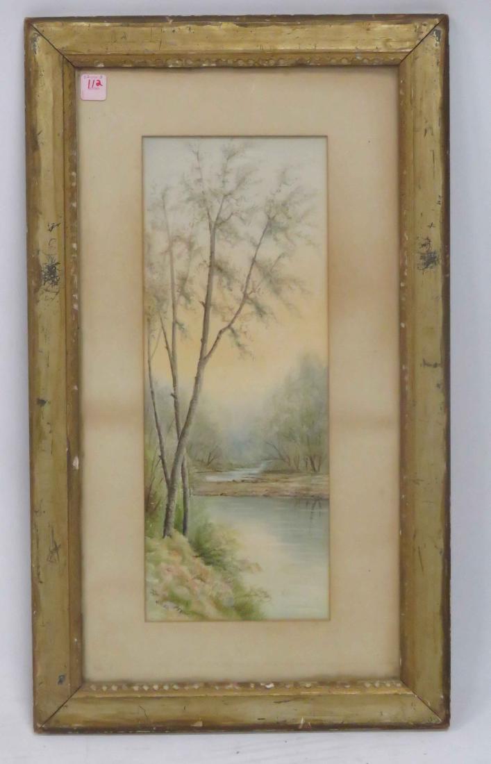 EDWARD SOLOMON (AMERICAN 19/20TH CENTURY), WATERCOLOR, (1 of 2)
