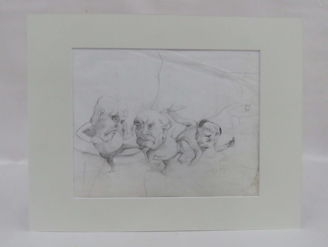 AUSTRIAN/GERMAN SCHOOL (20TH CENTURY), GRAPHITE ON (1 of 2)