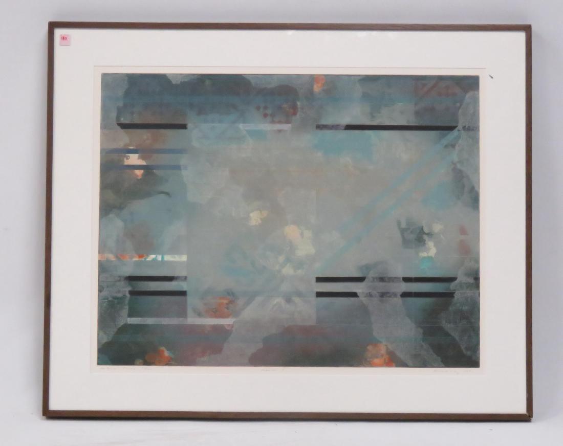 AMERICAN SCHOOL (20TH CENTURY), SERIGRAPH, "KAIROS I", (1 of 3)