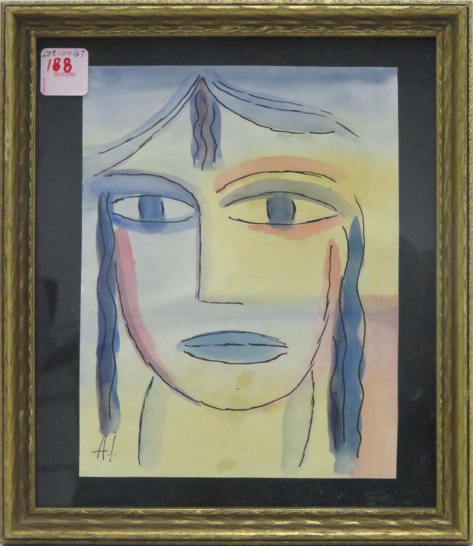 RUSSIAN SCHOOL (20TH CENTURY), WATERCOLOR ON PAPER, (1 of 2)