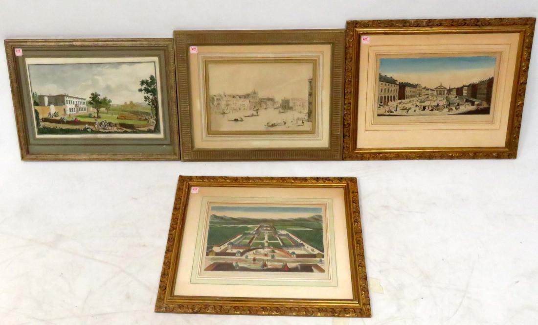 LOT (4) INCLUDING (3) CONTINENTAL HAND COLORED (1 of 4)