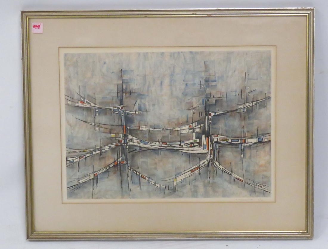 EFRAIM MODZELEVICH (ISRAELI 1931-1995), LITHOGRAPH, (1 of 1)