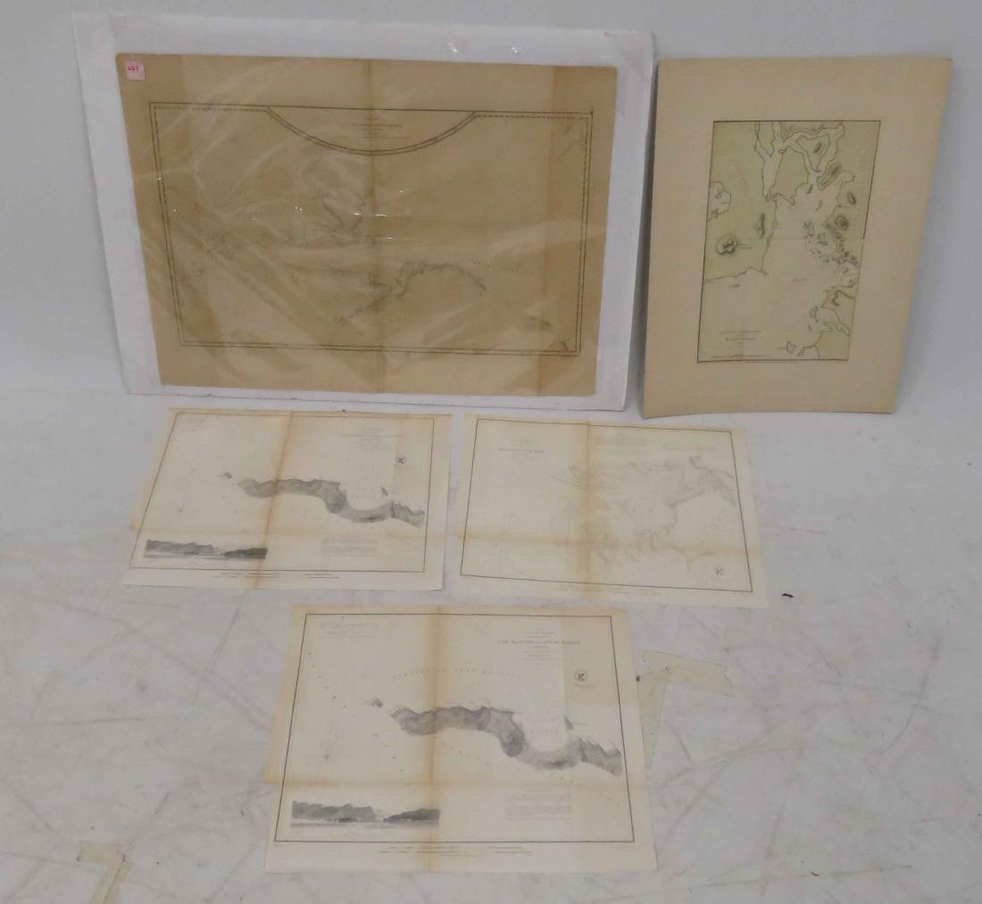 LOT ASSORTED ENGRAVED MAPS, CALIFORNIA, OREGON AND (1 of 5)