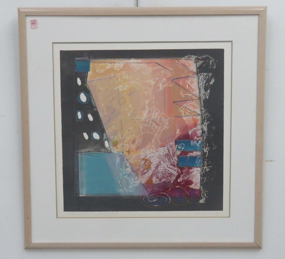 AMERICAN SCHOOL (20TH CENTURY) EMBOSSED SERIGRAPH WITH (1 of 3)