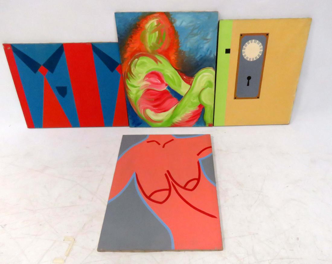 CHARLES SEIDMAN (AMERICAN 1942-), LOT (4) OIL ON (1 of 4)