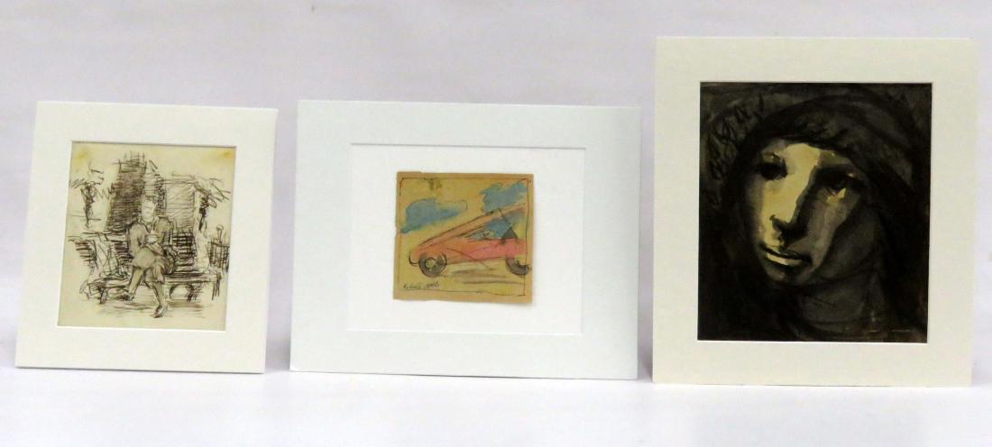 LOT (3) INCLUDING ITALIAN SCHOOL (20TH CENTURY), INK (1 of 4)