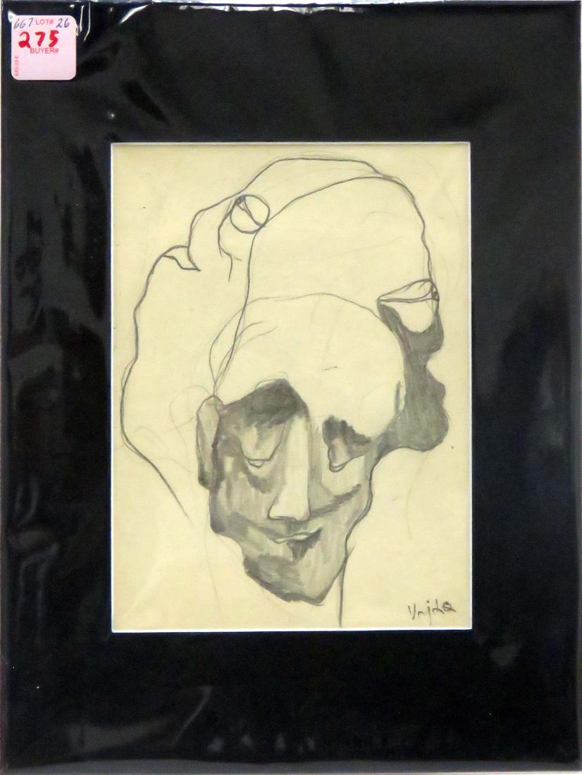 HUNGARIAN SCHOOL (20TH CENTURY), GRAPHITE ON PAPER, (1 of 1)