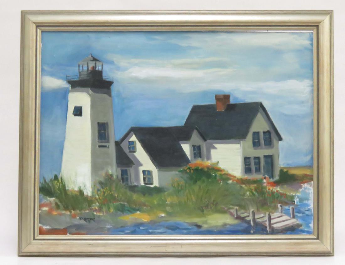 DONALD SKIER (AMERICAN 20TH CENTURY), OIL ON PANEL, (1 of 4)