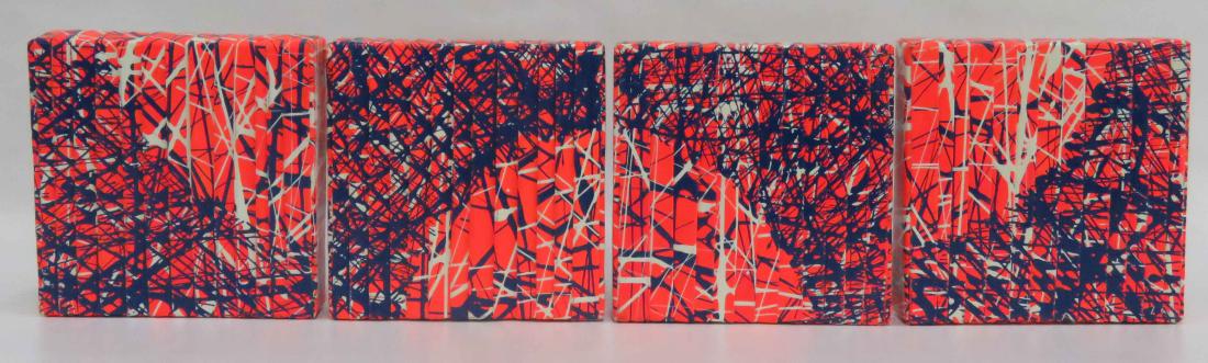 ALFREDO SALACAR, ACRYLIC ON CANVAS, ABSTRACT GROUP (1 of 2)