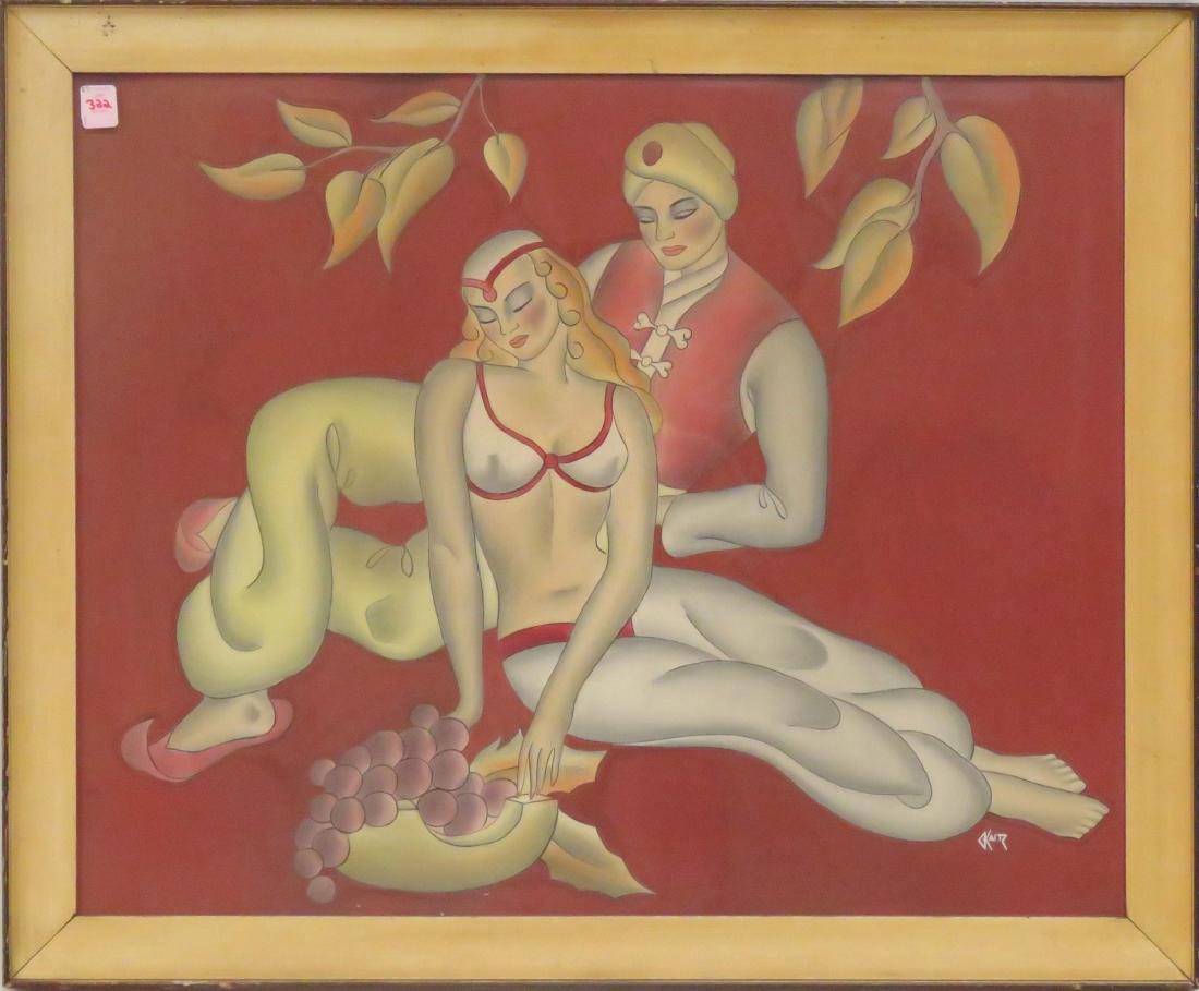 GUSTAVE KAITZ (AMERICAN 1913-1992), WATERCOLOR AND (1 of 1)