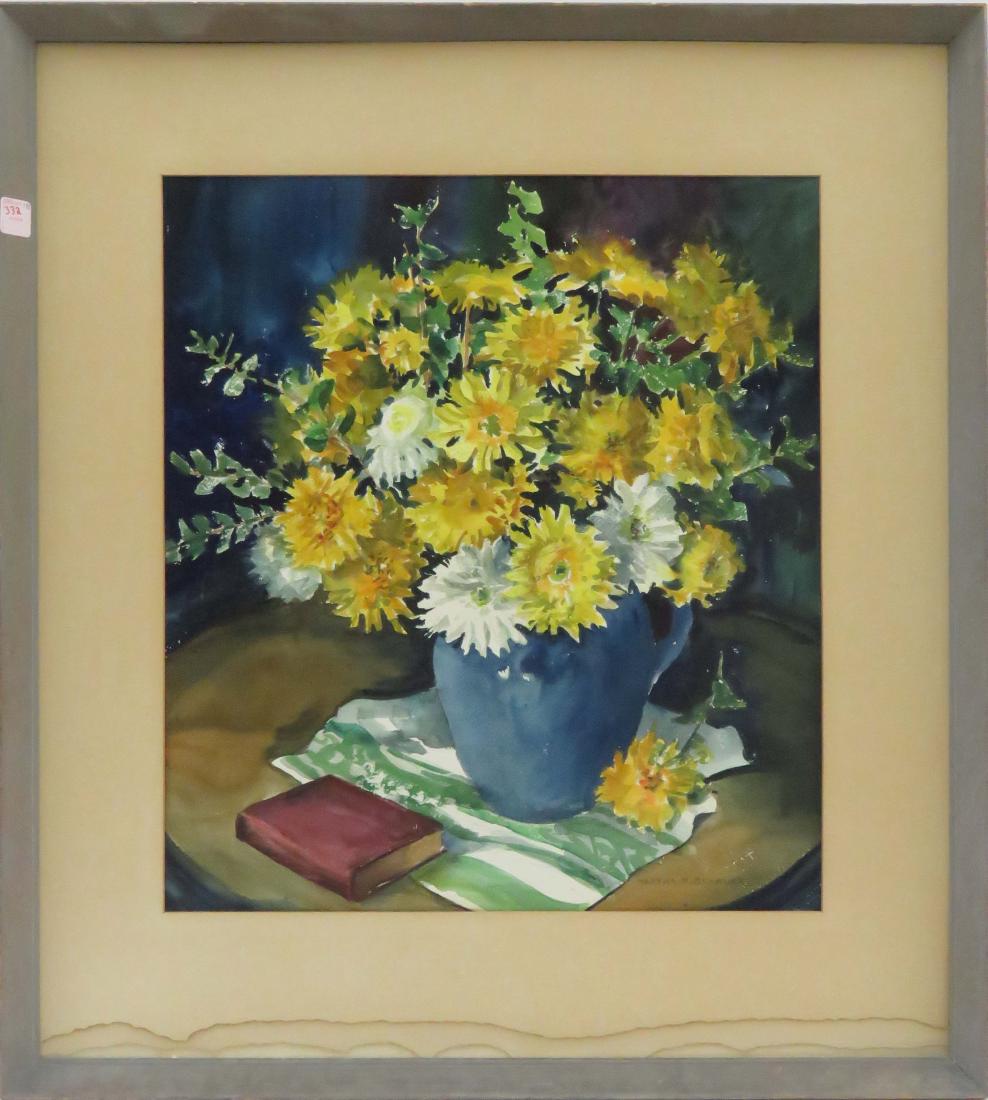 MARTHA K. SCHAUER (AMERICAN 1889-1985), WATERCOLOR, (1 of 2)