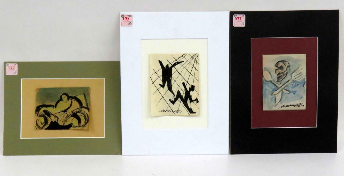 ITALIAN SCHOOL (20TH CENTURY), LOT (3) INCLUDING BLACK (1 of 4)