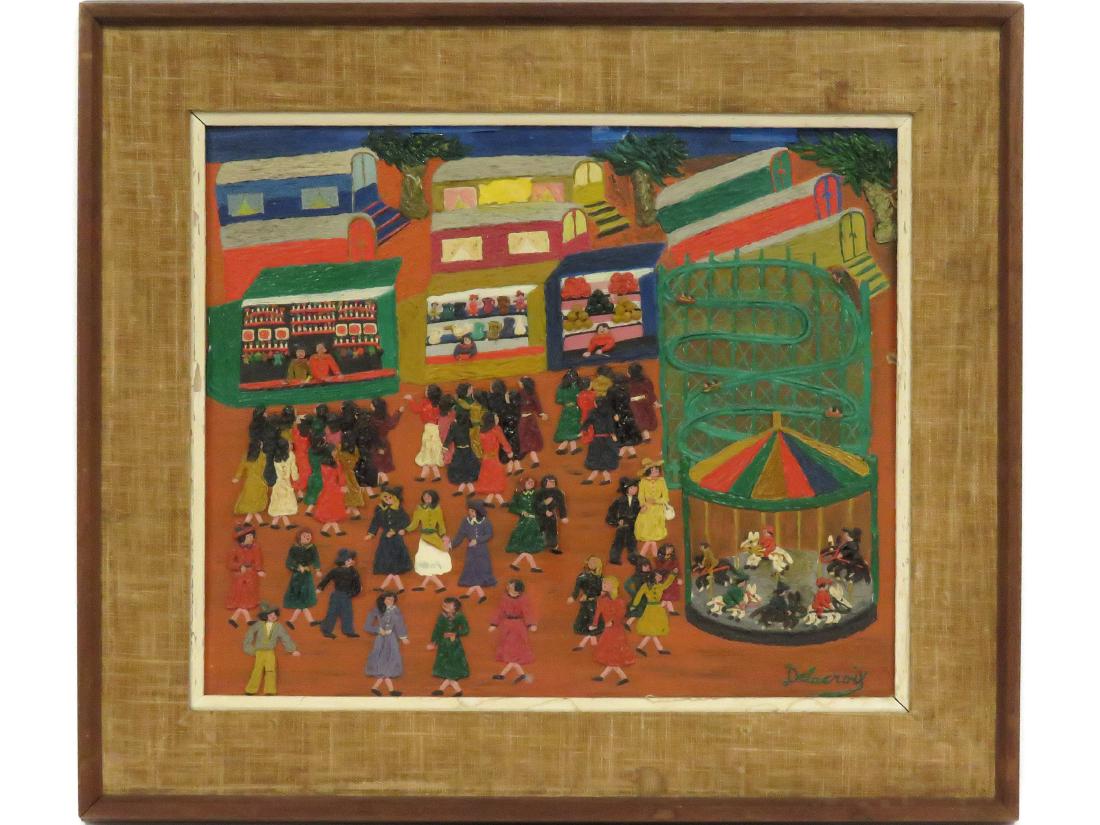 ATTRIBUTED TO MICHEL DELACROIX (FRENCH 1933-), OIL ON (1 of 4)