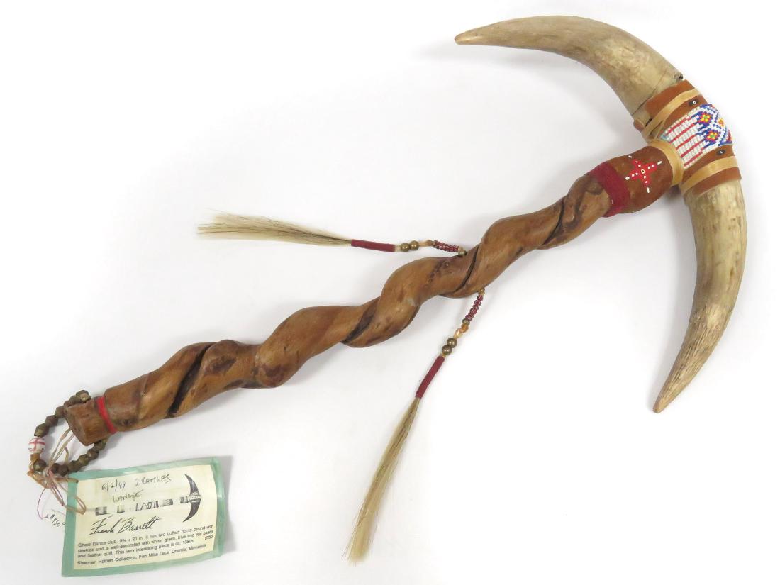 NATIVE AMERICAN (LAKOTA) GHOST DANCE RATTLE CLUB, 20TH (1 of 3)
