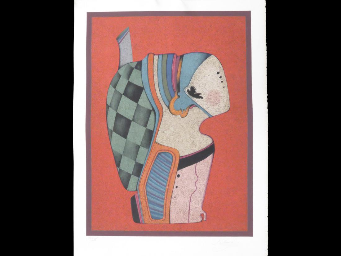 MIKHAIL CHEMIAKIN (RUSSIAN 1943-), COLORED LITHOGRAPH, (1 of 2)