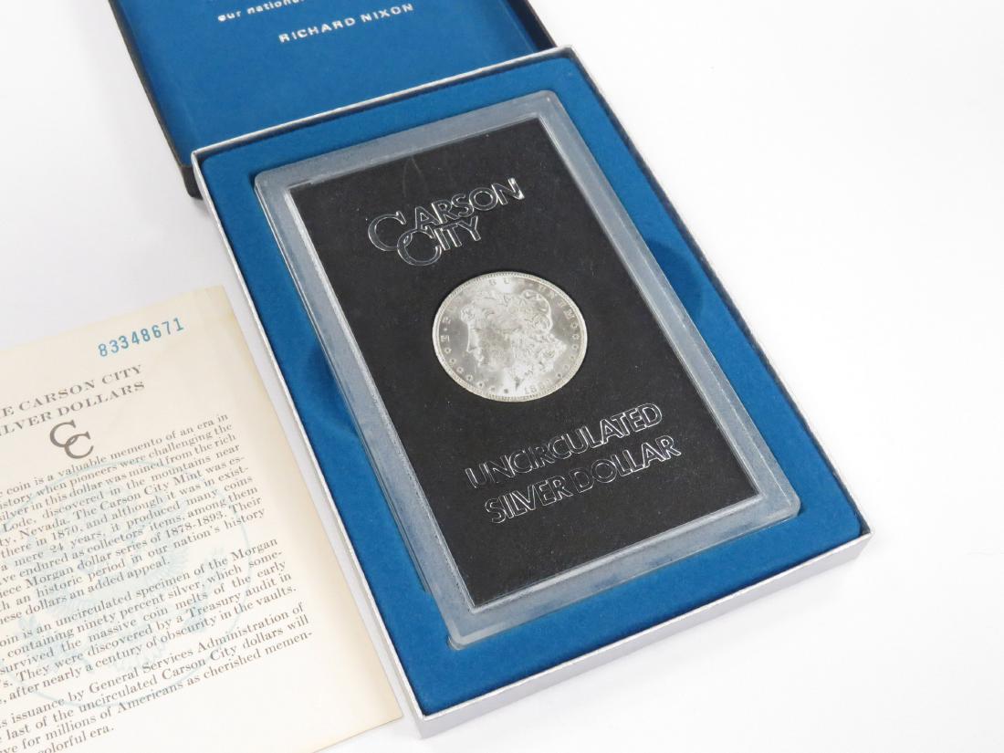 1884CC MORGAN SILVER DOLLAR COIN (UNC) (1 of 2)