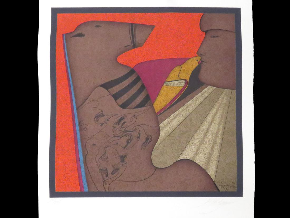 MIKHAIL CHEMIAKIN (RUSSIAN 1943-), COLORED LITHOGRAPH, (1 of 2)