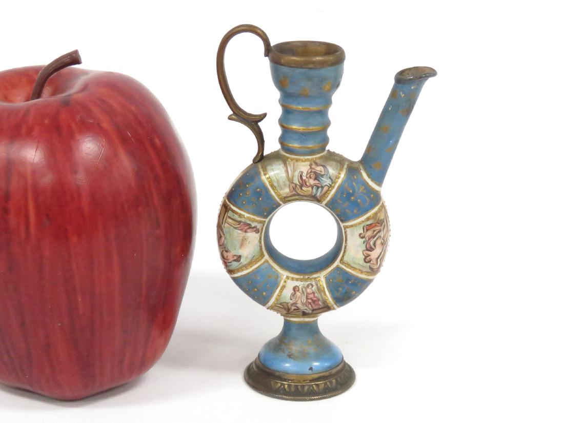 VICTORIAN GILT SILVER, ENAMEL AND PAINTED MINIATURE (1 of 7)