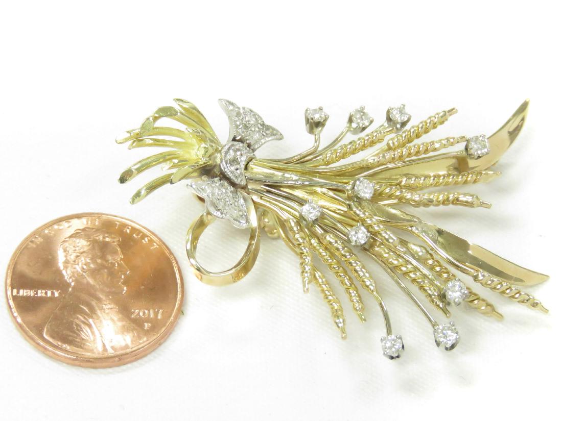 VINTAGE YELLOW AND WHITE GOLD (TESTS 14K) AND DIAMOND (1 of 2)