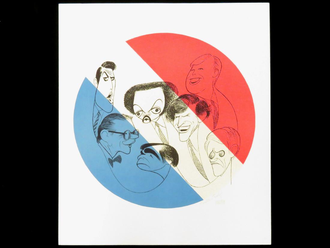 AL HIRSCHFELD (AMERICAN 1903-2006), LITHOGRAPH IN (1 of 2)