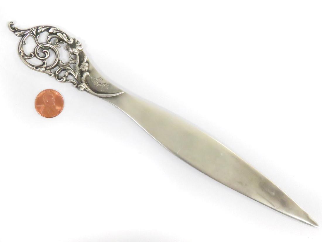 RUSSIAN 84 SILVER LETTER OPENER, HALLMARKED MOSCOW AP (1 of 3)