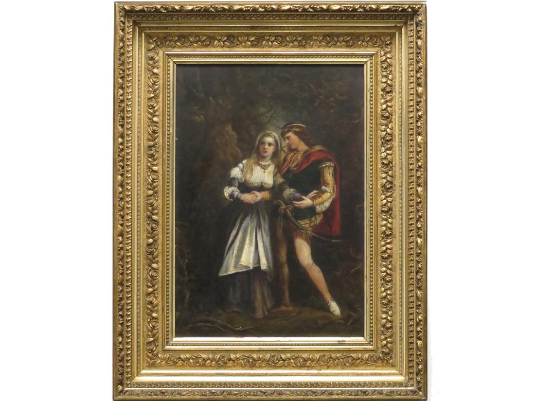 FRENCH SCHOOL (19TH CENTURY), OIL ON CANVAS, FIGURES IN (1 of 4)