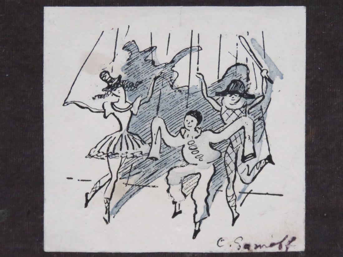 KONSTANTIN ANDREENICH SOMOV (RUSSIAN 1869-1939), INK (1 of 3)