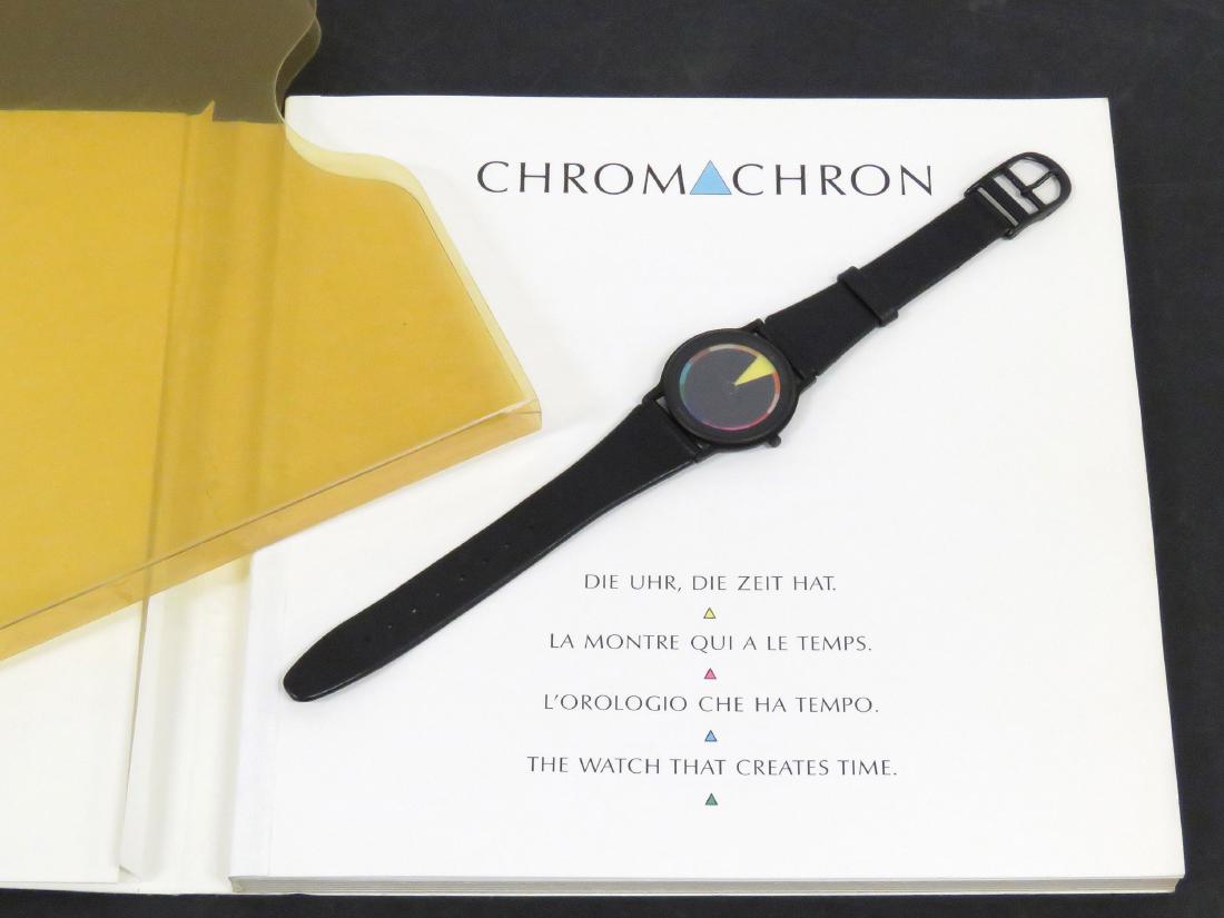 TIAN HARLAN CHROMACHRON COLOR-TIME QUARTZ WRISTWATCH, (1 of 3)