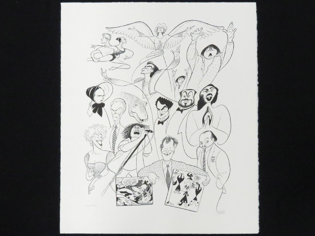 AL HIRSCHFELD (AMERICAN 1903-2006), LITHOGRAPH, 1993 (1 of 2)