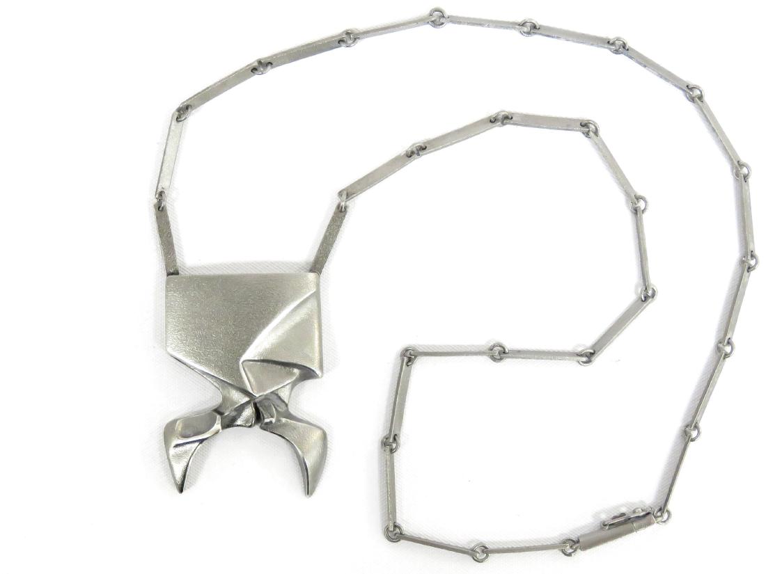 LAPPONIA/FINLAND STERLING MODERNIST NECKLACE, IN THE (1 of 5)