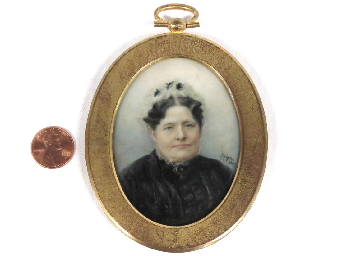 CONTINENTAL SCHOOL (20TH CENTURY), MINIATURE PORTRAIT (1 of 3)