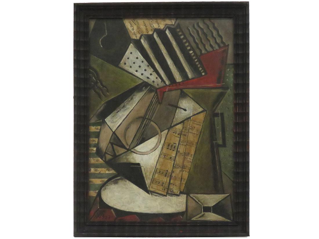 ITALIAN SCHOOL (20TH CENTURY), MIXED MEDIA-OIL AND (1 of 2)