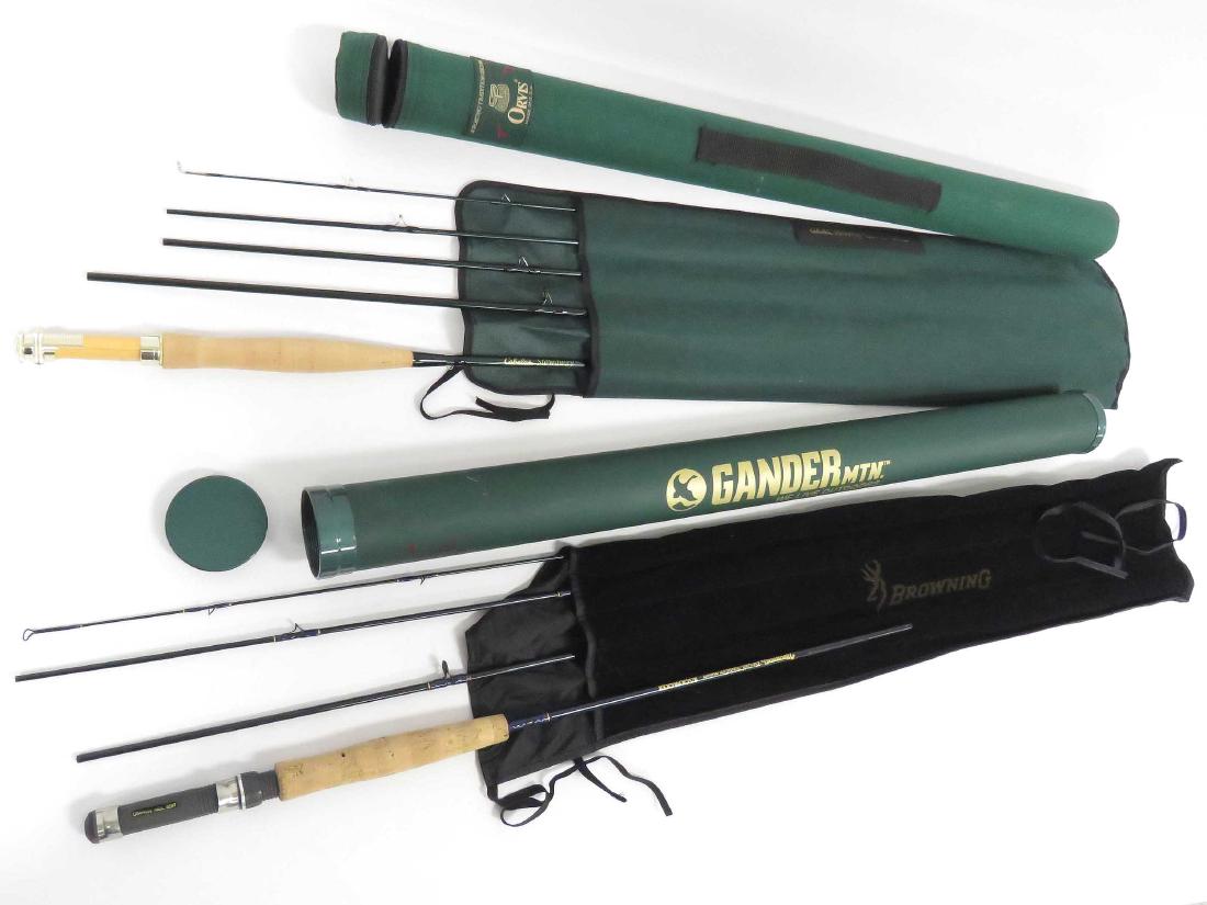 LOT (2) INCLUDING BROWNING 4 SECTION BACK PACKER 8' (1 of 3)