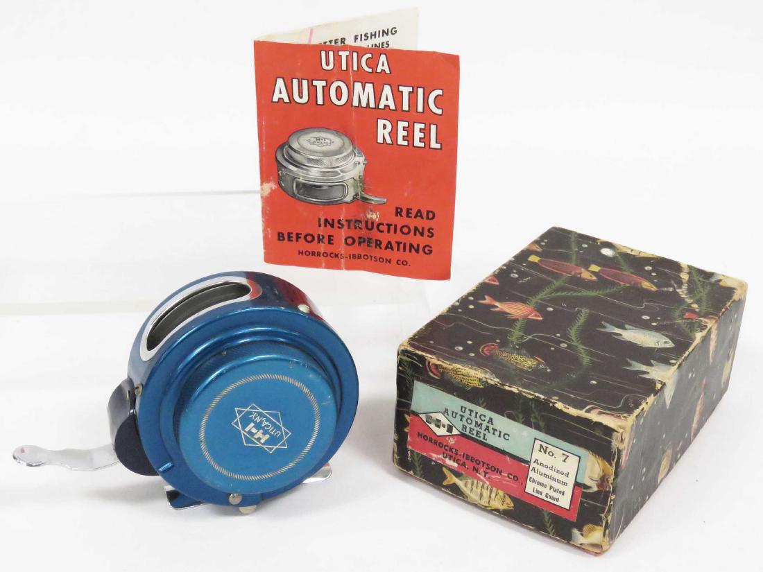 VINTAGE HORROCKS-IBBOTSON, UTICA #7 AUTOMATIC REEL WITH (1 of 2)