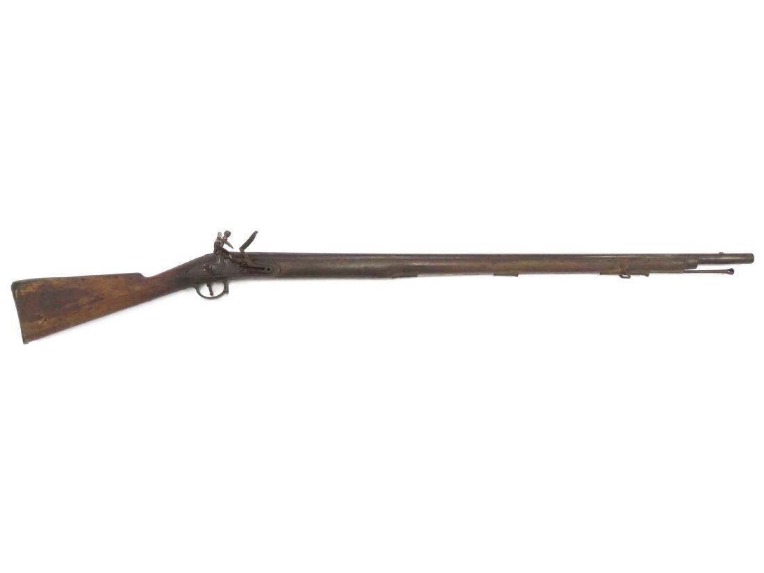 ENGLISH CONTROL .70 CAL FLINTLOCK MUSKET, SIGNED I. (1 of 2)