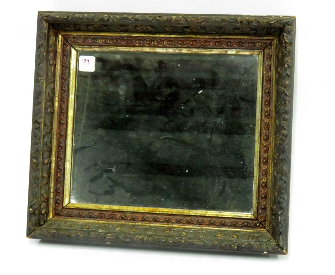 GILT FRAMED MIRROR, 19TH CENTURY. 16 1/2 X 15" (1 of 1)