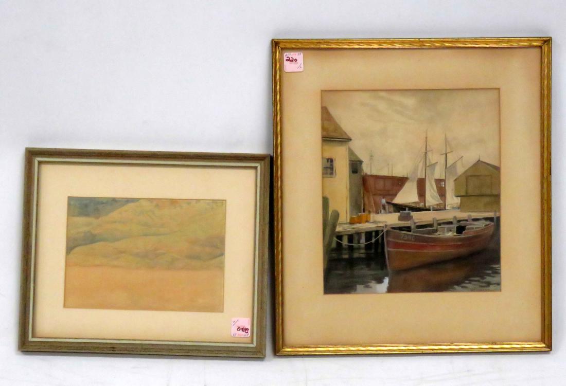 LOT (2) INCLUDING AMERICAN SCHOOL (20TH CENTURY), (1 of 3)