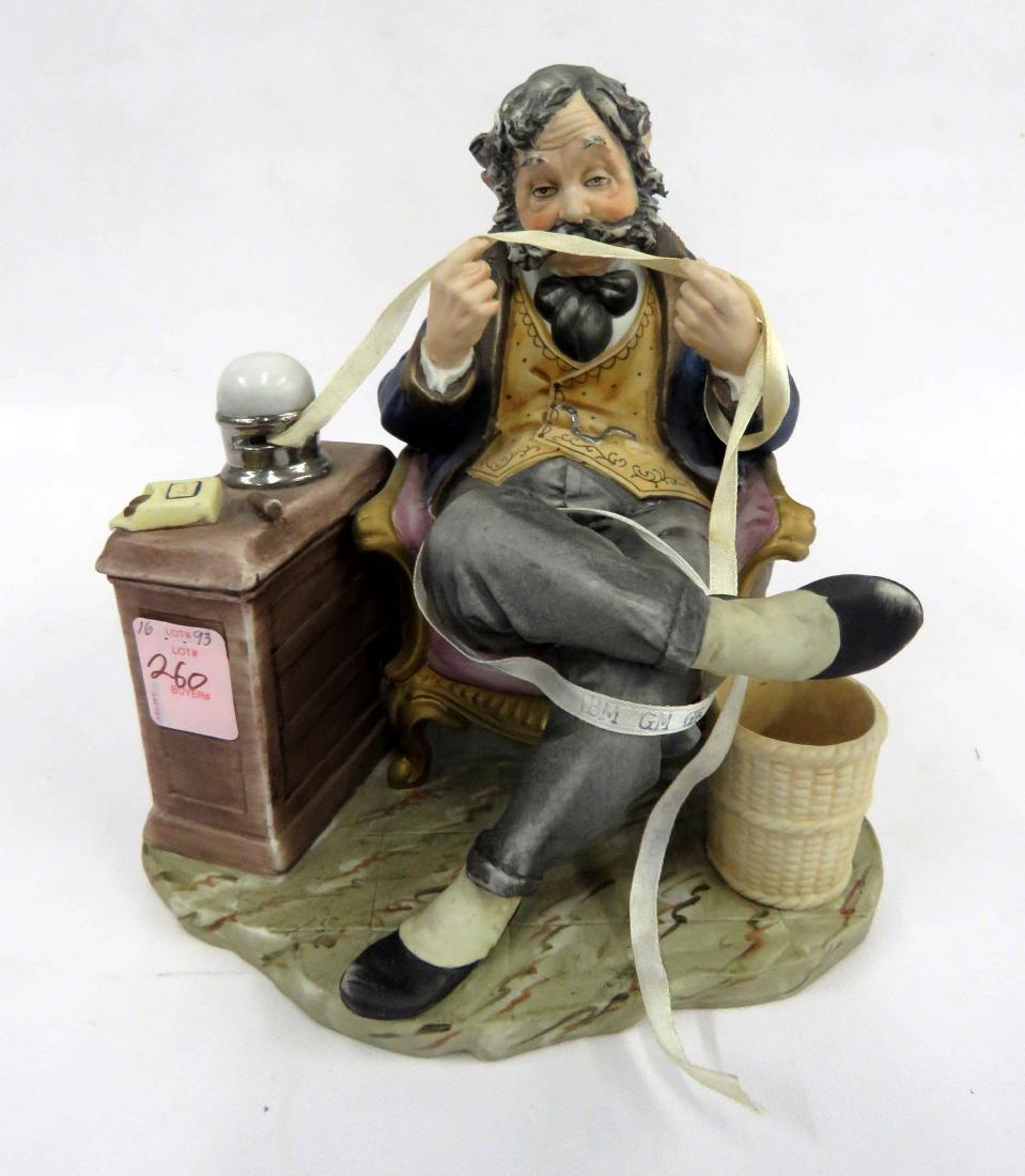 CAPO DI MONTE DECORATED PORCELAIN FIGURE, KEEPING UP (1 of 3)