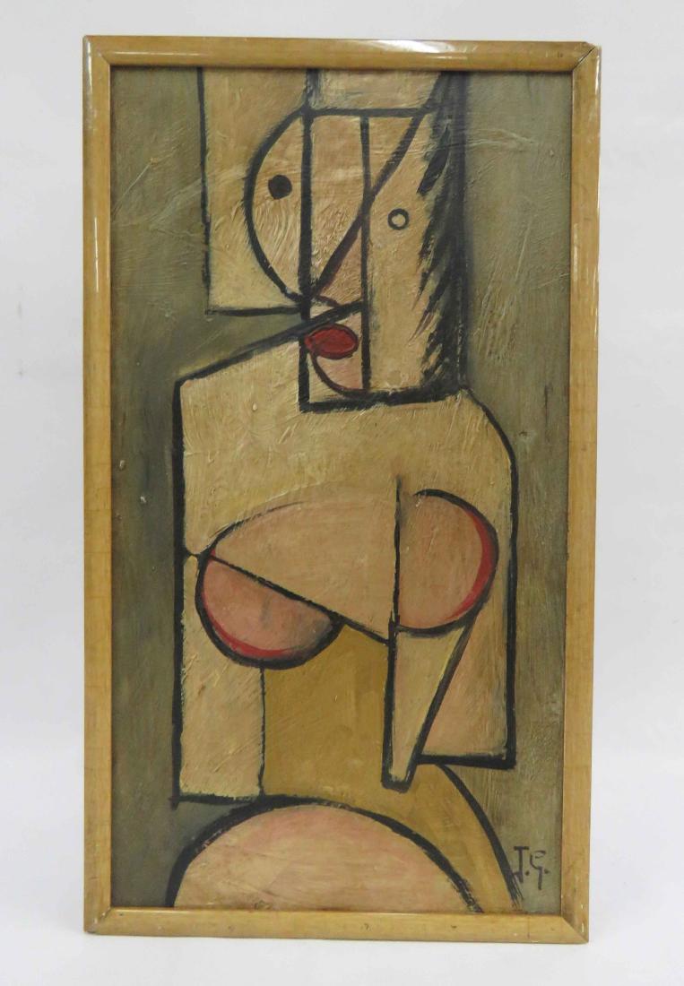 EUROPEAN SCHOOL (20TH CENTURY), OIL ON CARDBOARD, (1 of 2)