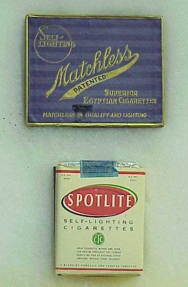 2 Packs Vintage Self Lighting Cigarettes