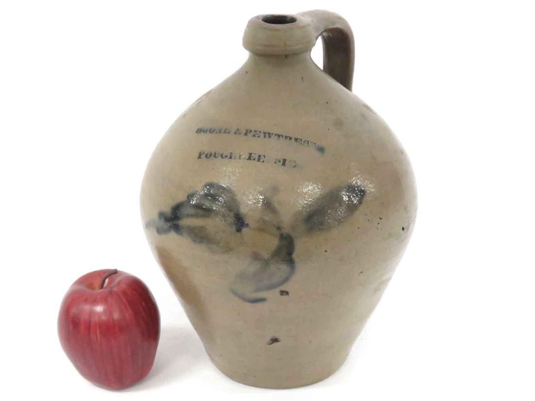 BOONE & PEWTRESS POUGHKEEPSIE DECORATED OVOID STONEWARE (1 of 4)