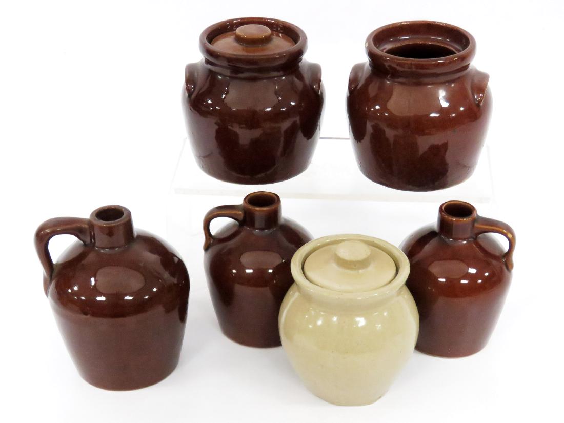 LOT (6) "THE ROYCROFT SHOPS, EAST AURORA, NY", GLAZED (1 of 7)