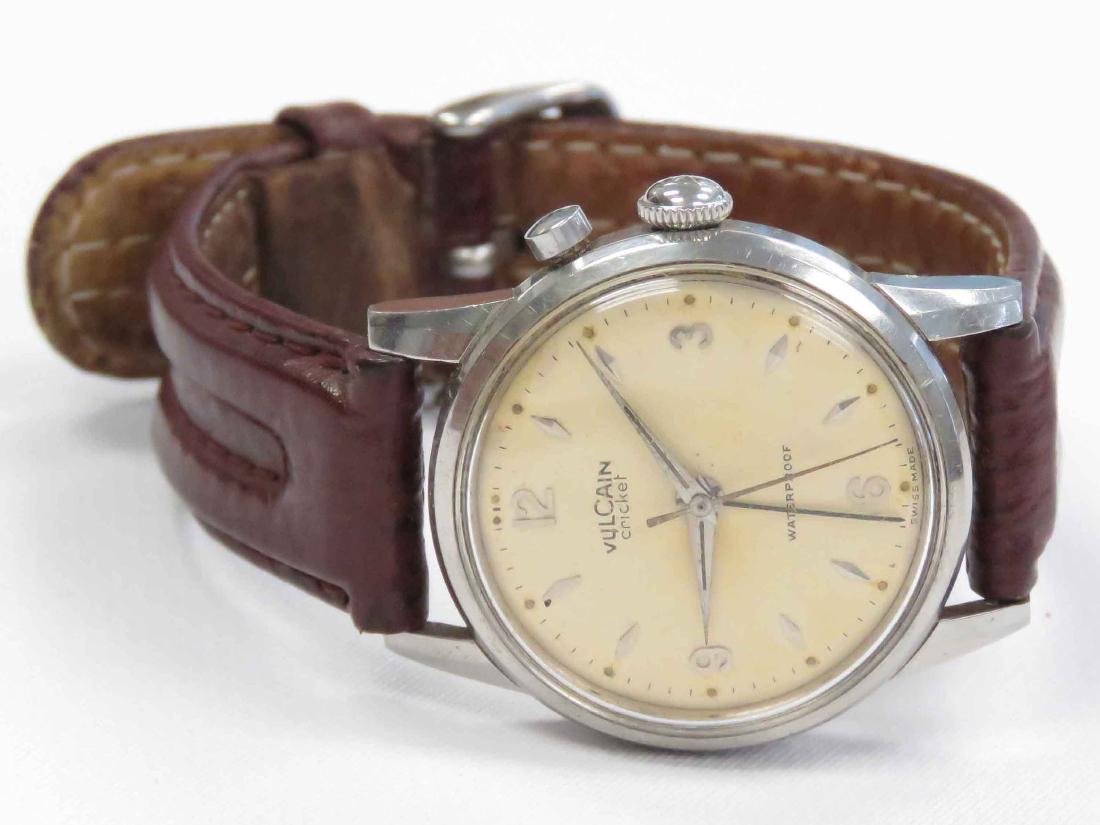 VINTAGE VULCAIN CRICKET STAINLESS 17-JEWEL MECHANICAL (1 of 3)