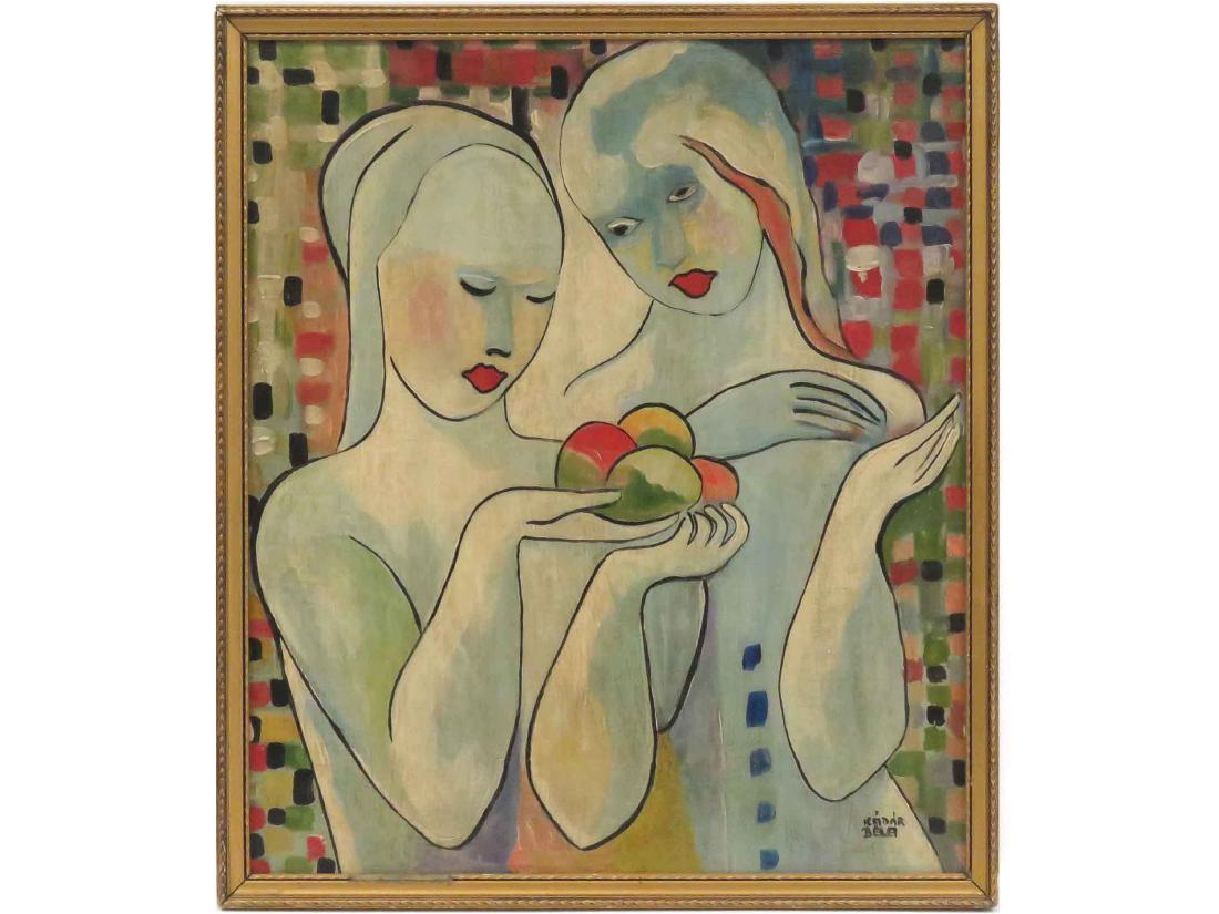 HUNGARIAN SCHOOL (20TH CENTURY), OIL ON MASONITE, (1 of 3)