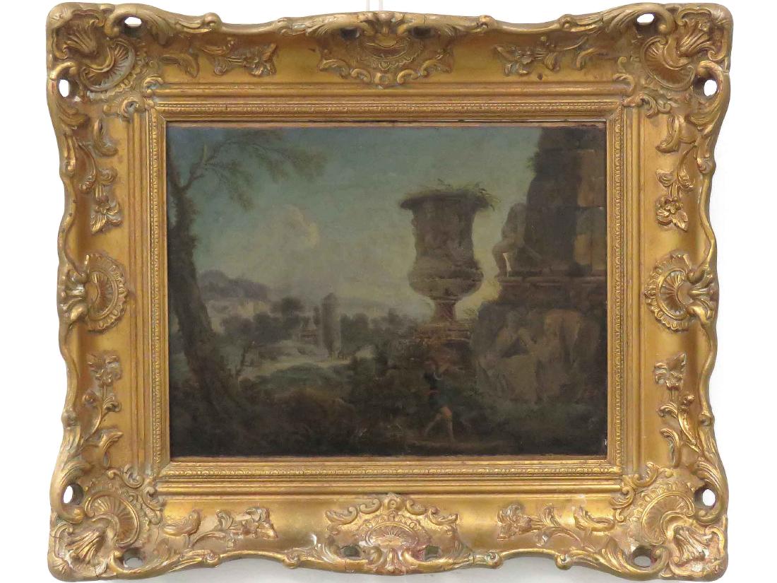 ITALIAN SCHOOL (17/18TH CENTURY), CAPRICCIO FIGURE (1 of 2)