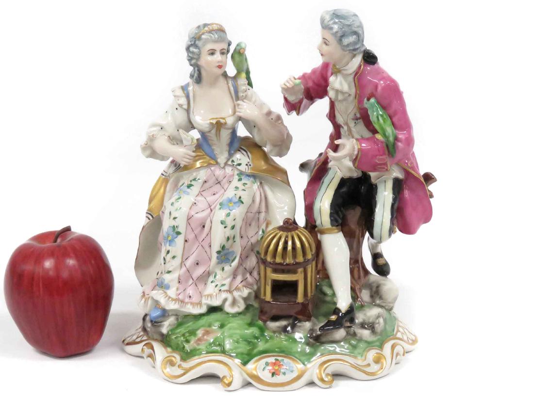 CAPO DI MONTE DECORATED PORCELAIN FIGURAL GROUP, 20TH (1 of 3)