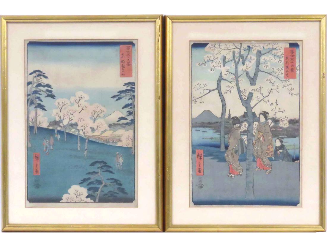 ANDO HIROSHIGE (JAPANESE 1797-1858), LOT (2) WOODBLOCK (1 of 3)