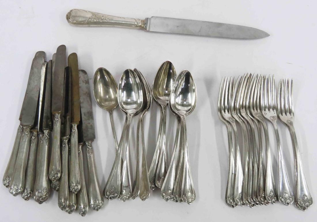 LOT CHRISTOFLE SILVER PLATE FLATWARE (A FEW NOT SIGNED) (1 of 2)